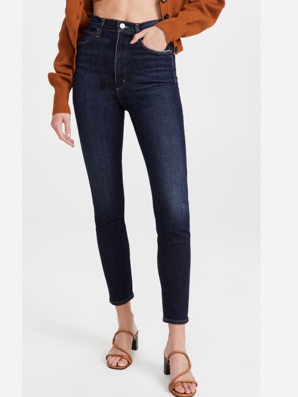 Agolde Women’s Pinch Waist Ultra High Rise Skinny Jeans Size 34 Ovation Wash NWT